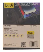شارژر فندکی 40 وات بودی مدل Budi CC108RB با دو خروجی USB-C با گارانتی ۱۸ ماهه شرکتی (۶ ماه تعویض) - Image 3