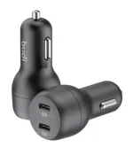 شارژر فندکی 40 وات بودی مدل Budi CC108RB با دو خروجی USB-C با گارانتی ۱۸ ماهه شرکتی (۶ ماه تعویض) - Image 2
